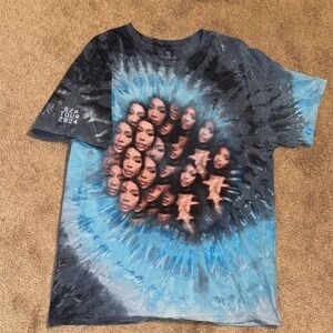 Blue Tie-Dye Graphic Tee